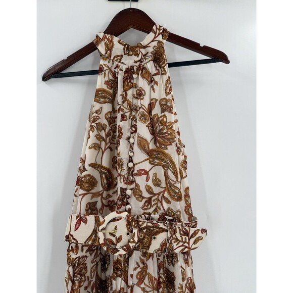 NWOT Gorgeous Nicholas Selima Belted Dress in Ivory Paisley Size 2 Retail- $550 - Picture 4 of 16